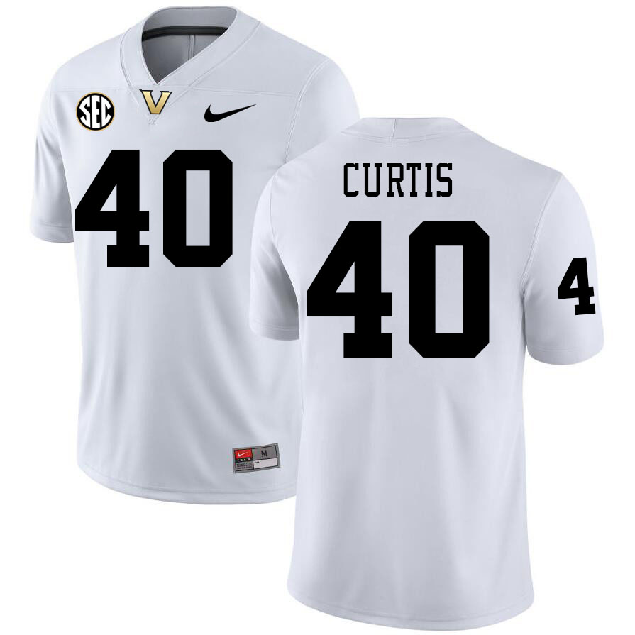 Jamison Curtis Jersey, Vanderbilt Commodores #40 Jamison Curtis Football Jersey, Uniforms-White Jamison Curtis Jersey, Vanderbilt Commodores #40 Jamison Curtis Football Jersey, Uniforms-White